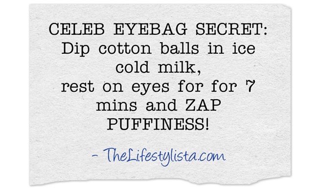 Got PUFFY EYEBAGS and need a 7 min way to zap 'em?